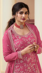 Attractive Salwar Suit in Pink Colour